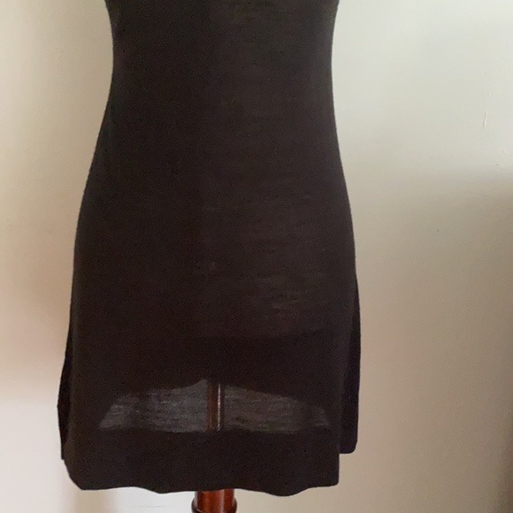 Free People Black Cap Sleeve Knit Sweater Sheath Dress - S - Picture 9 of 12